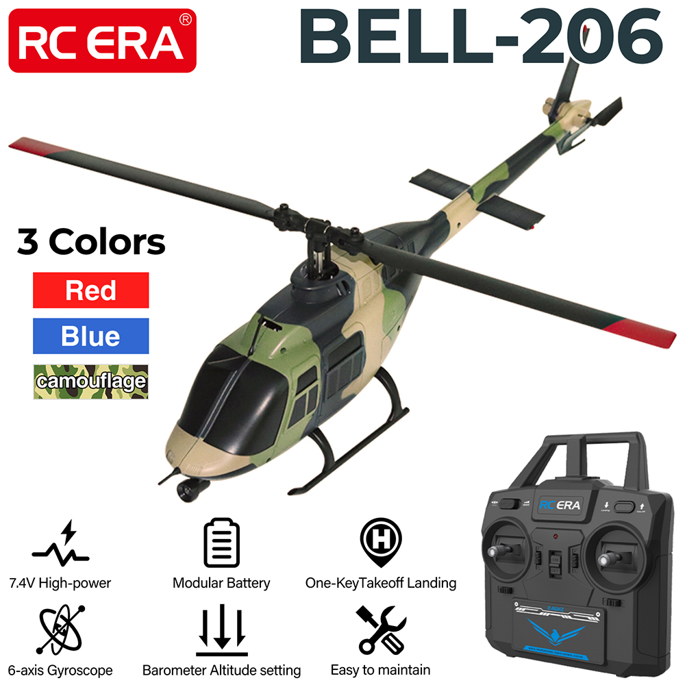 Rc Helicopter Large - RC ERA RC Helicopter 1:33 Bell-206
