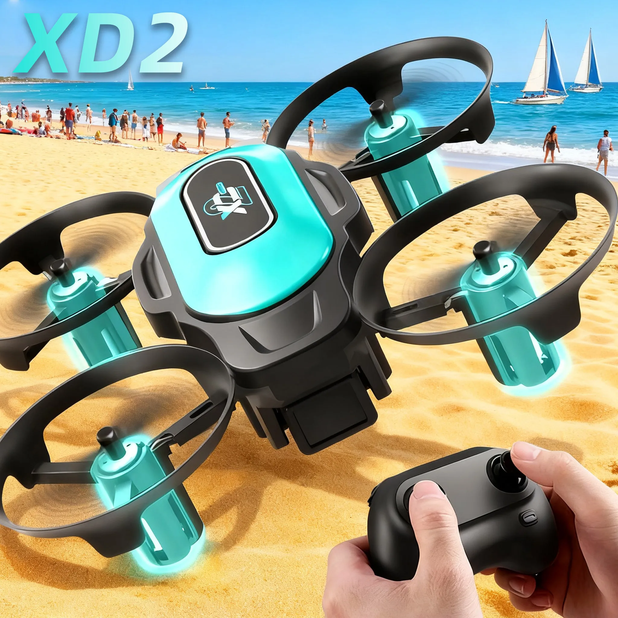 Rc Helicopter Case - XD2 Mini Drone, 360 ° Stuntflips,