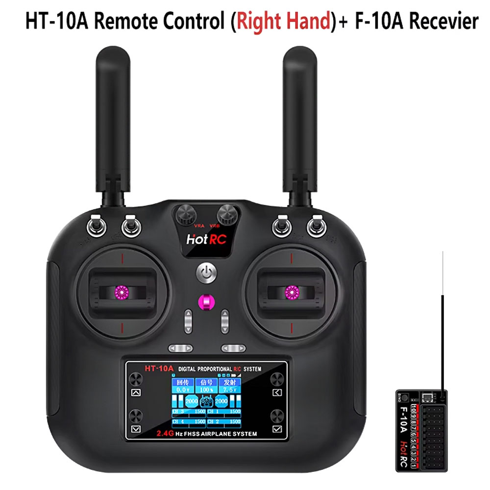 Rc Helicopter Battery - Hotrc HT-10A 2.4G 10CH zender F10A