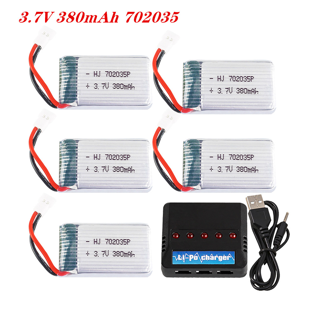 Rc Helicopter Charger - 3.7V 380Mah 702035 Lipo Batterij Oplaadbare