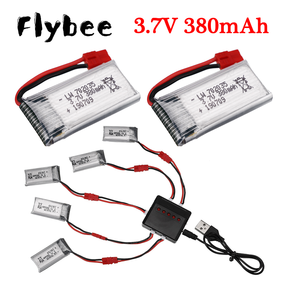 Rc Helicopter Charger - 3.7V 380Mah Lipo Batterij Met Oplader