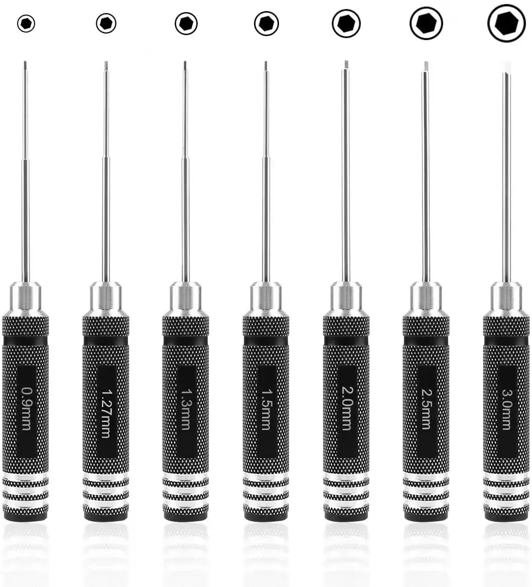 Rc Helicopter Tool Kit - Hex Driver 7/4PCS Hex Allen Schroevendraaier