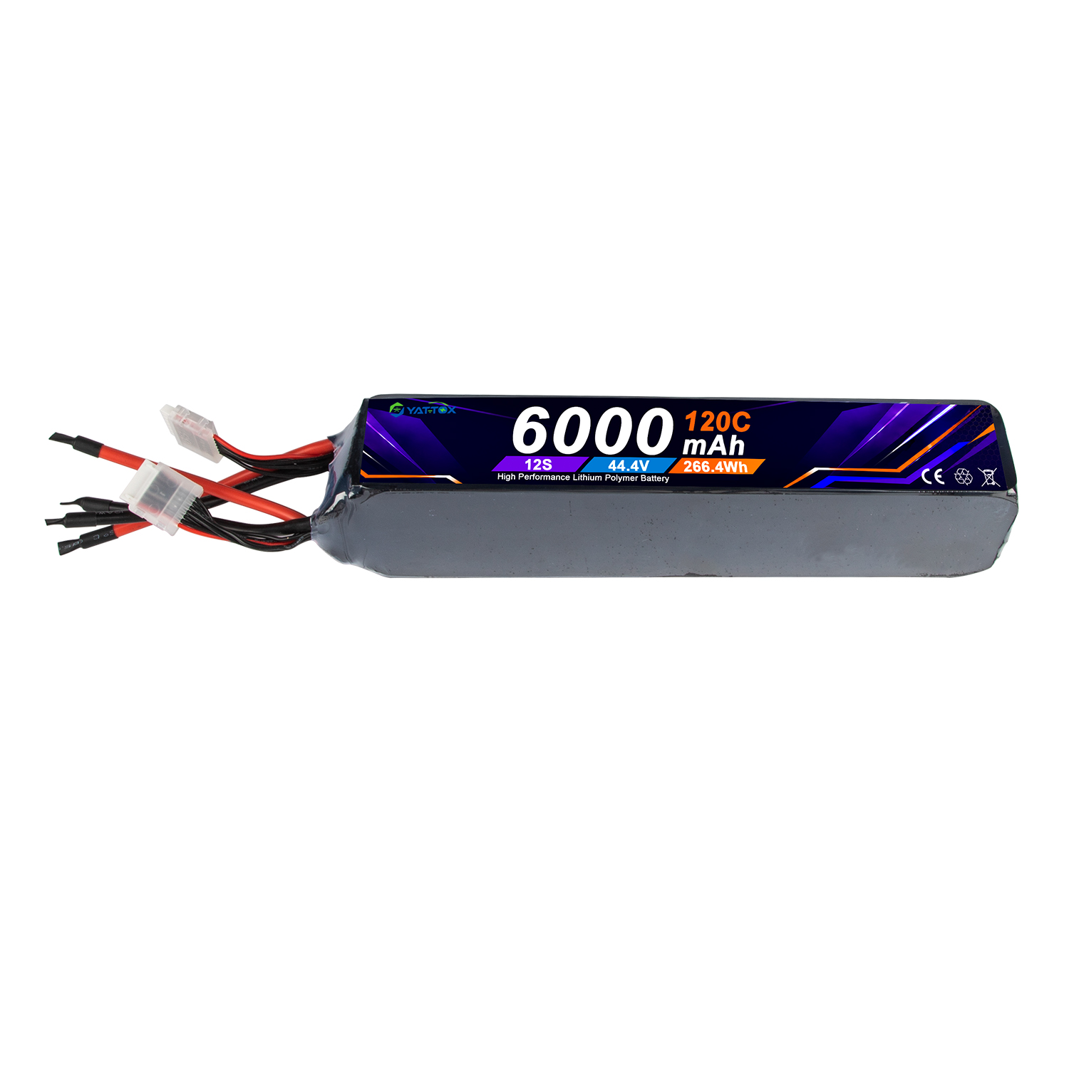 Yattox 12S 6000mAh 120C 100%LC - Rc Helicopter Large recensie en prijs