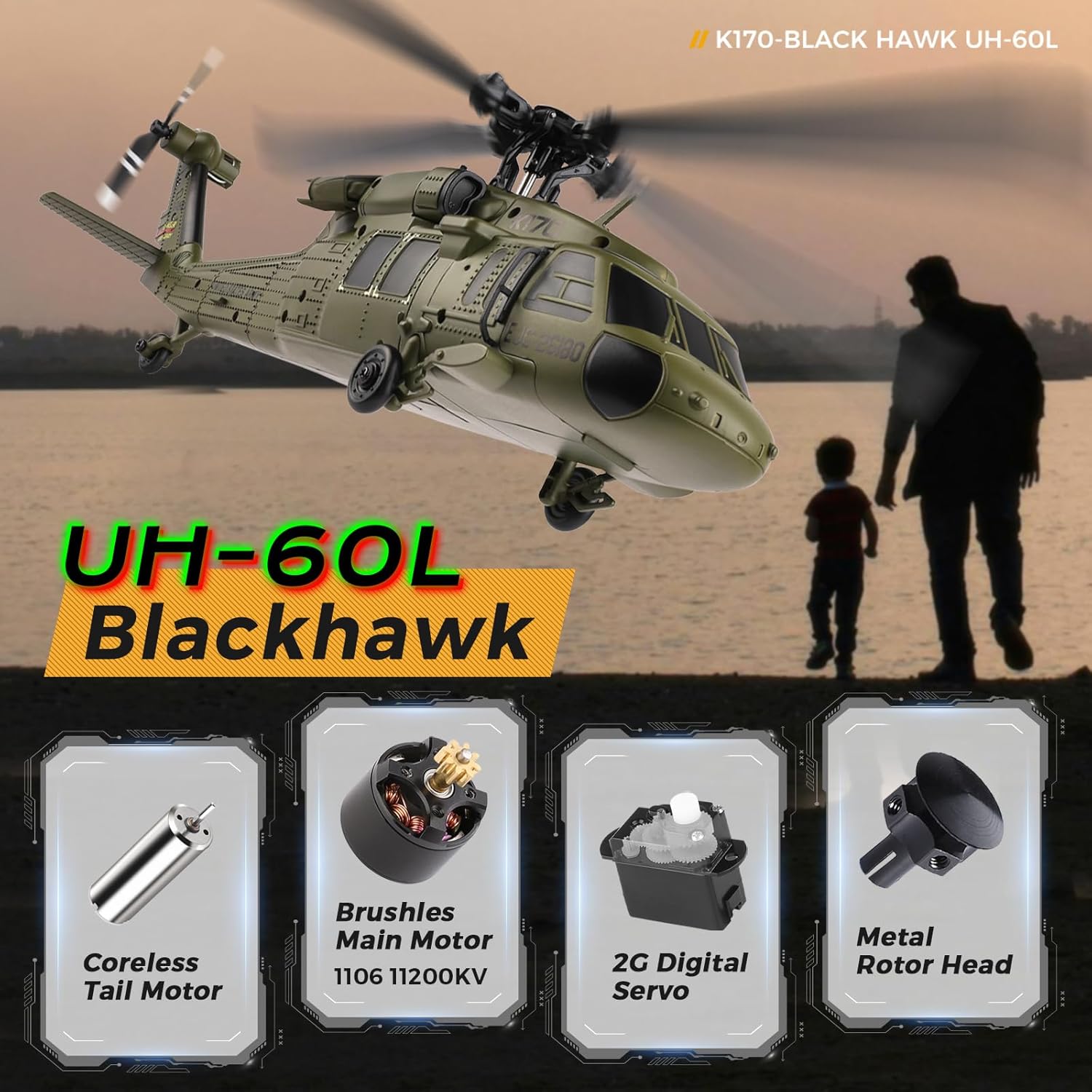 WLtoys K170 borstelloze 4-kana - Rc Helicopter Gyro recensie en prijs