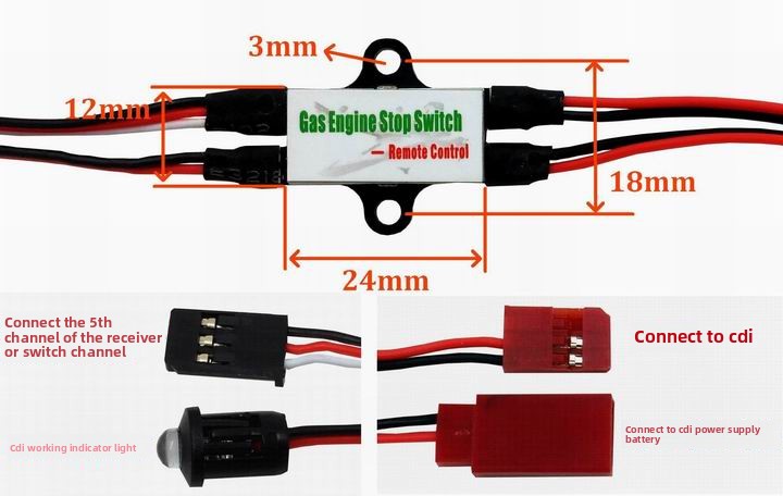 Gasmotor CDI Kill Switch voor  - Rc Helicopter Gas recensie en prijs