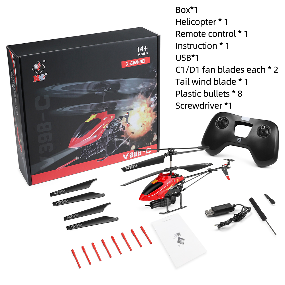 Wltoys RC Helicopter V398-C Vl - Rc Helicopter Gyro recensie en prijs