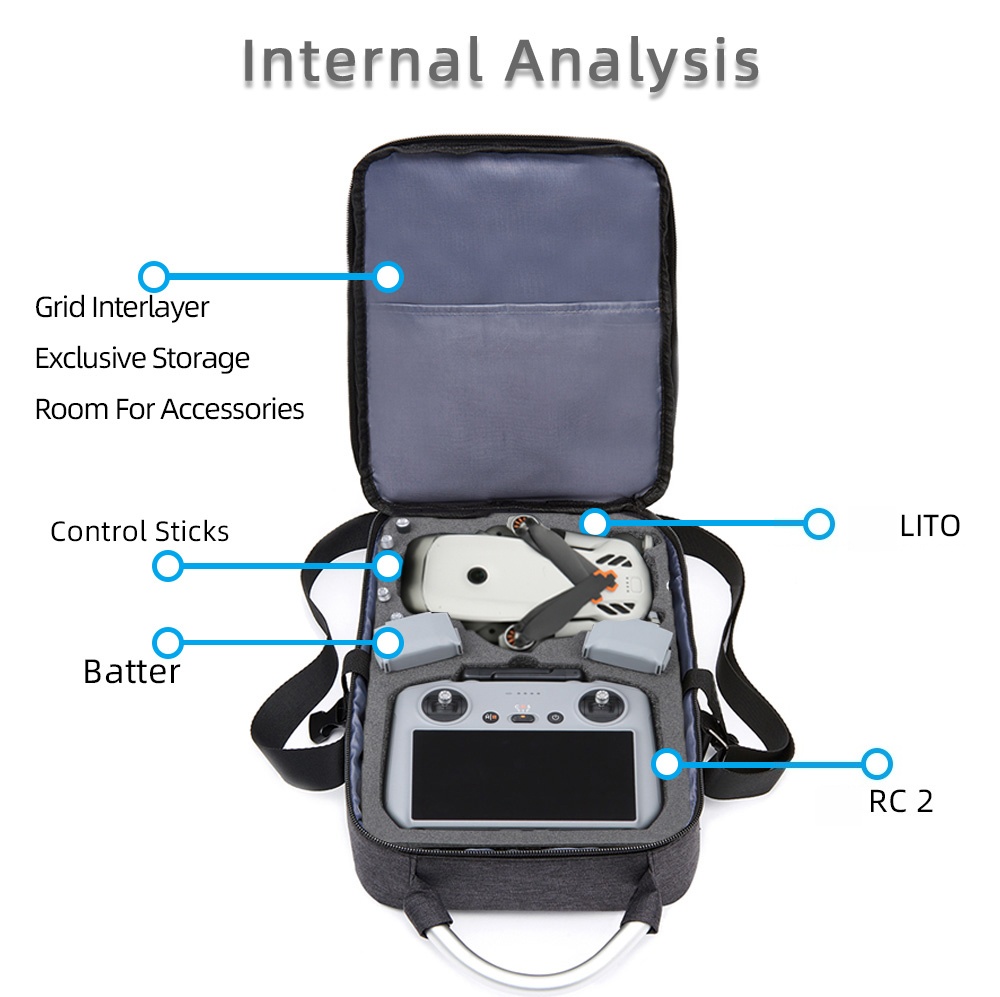 Beschermende tas voor DJI Lito - Rc Helicopter Bag recensie en prijs
