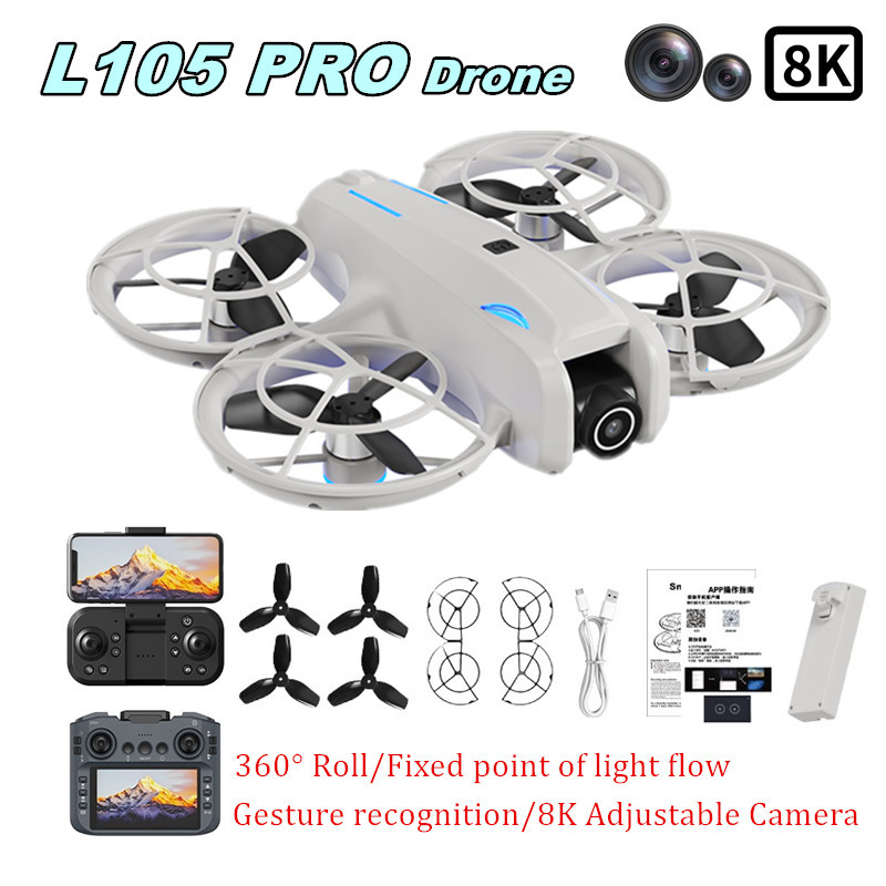 L105 PRO Drone Duel 8k Lens Vo - Rc Helicopter Charger recensie en prijs